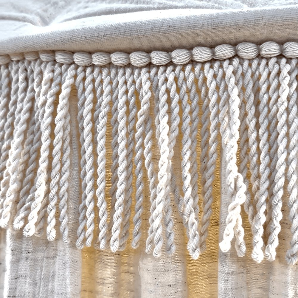 Cotton&Sweets Cotton & Sweets Boho Twist Maxi Bedhemel Klamboe "Natural" - Decomusy
