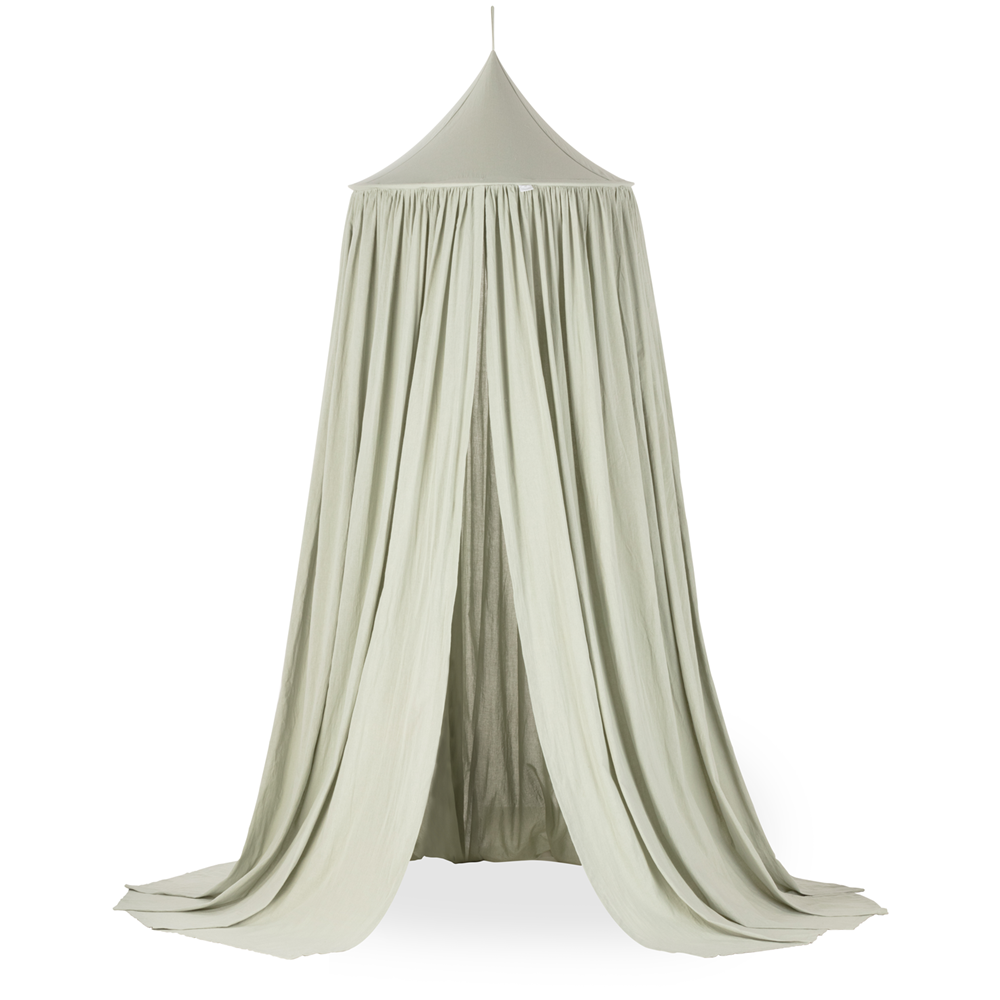 Cotton&Sweets Cotton & Sweets Soft Bedhemel Klamboe Maxi "Sage Green" - Decomusy
