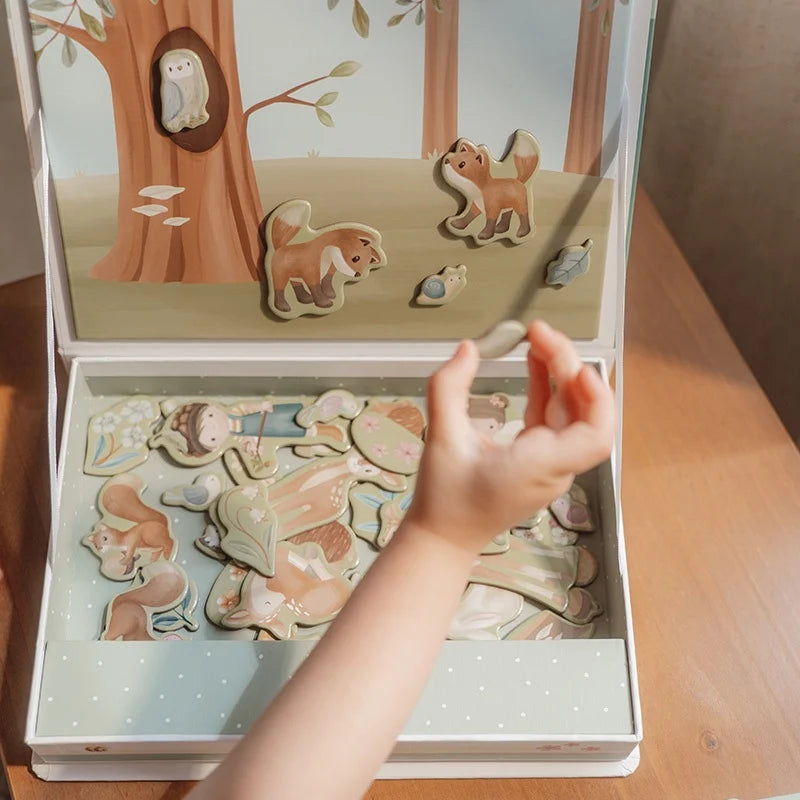 Little Dutch Little Dutch Magnetisch speelbord - Forest Friends FSC - Decomusy