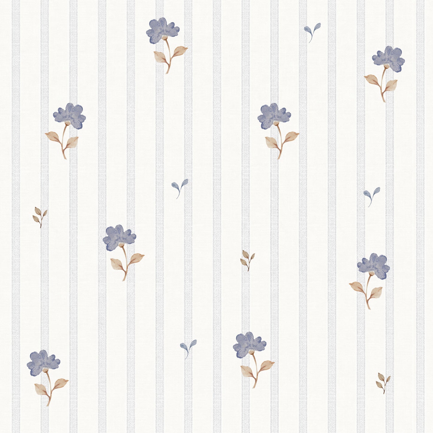 Dekornik Dekornik Vliesbehang Delicate Retro Flowers - Decomusy