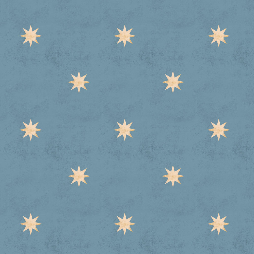 Dekornik Vliesbehang - Classy stars blue
