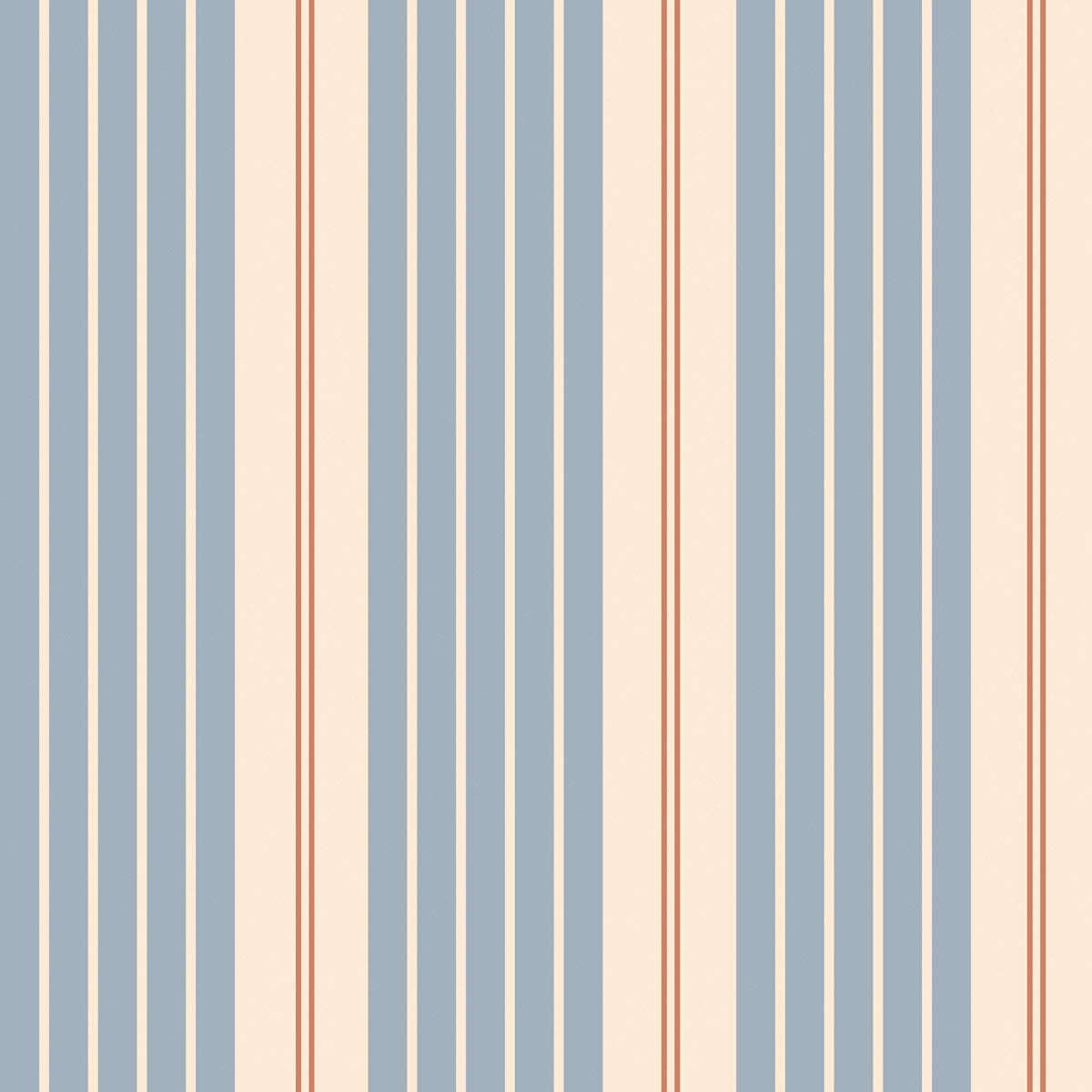 Dekornik Dekornik Behang - Stripes Classic Vintage Blue - Decomusy