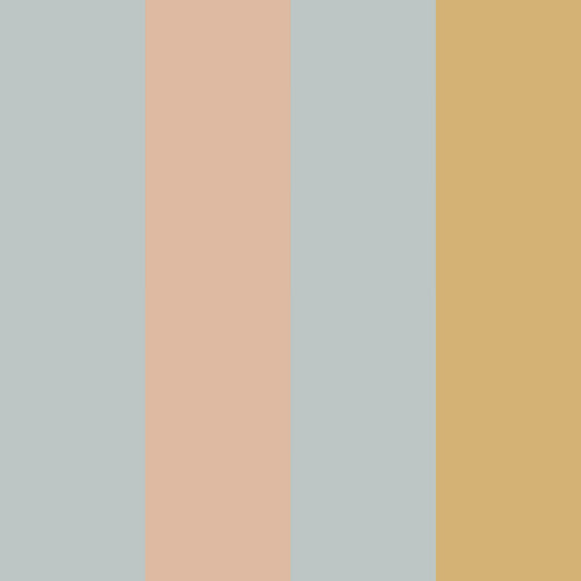Dekornik Dekornik Vliesbehang Stripes Blue Salmon Yellow - Decomusy