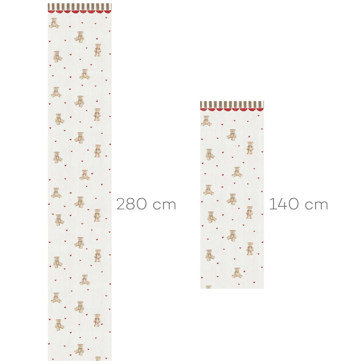 Dekornik Dekornik Vliesbehang Teddy Bear with Ornament - Decomusy