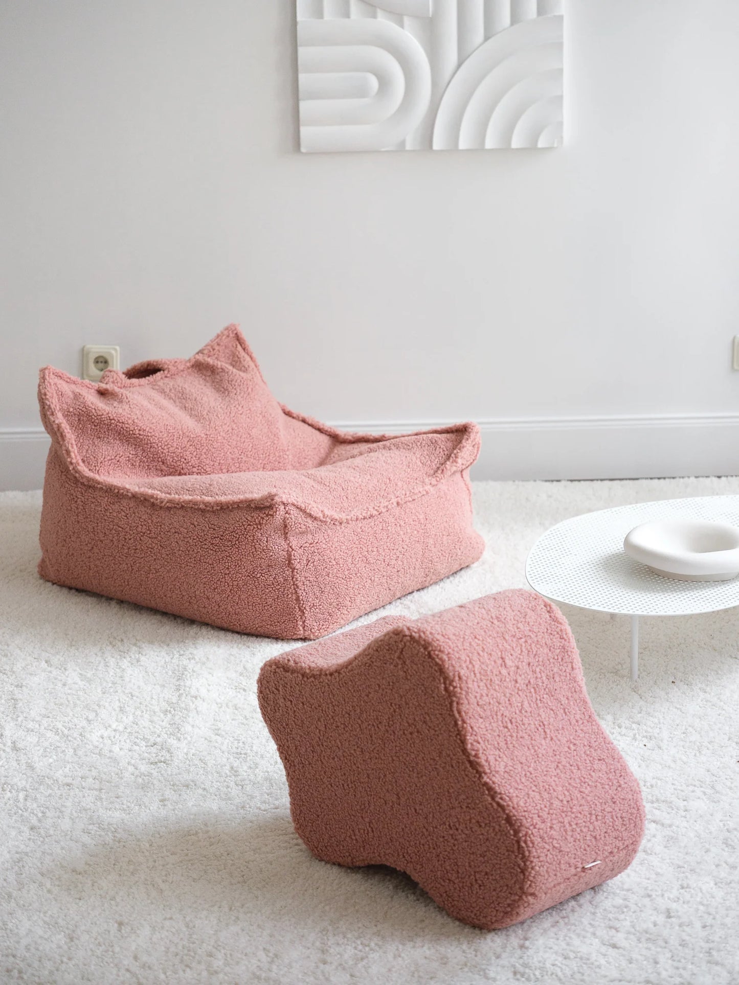 Wigiwama Wigiwama Cloud Pouffe Poef - Guava Pink - Decomusy