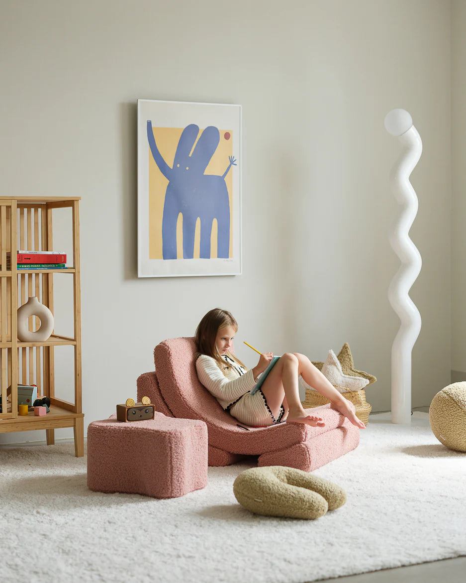 Wigiwama Wigiwama Cloud Pouffe Poef - Guava Pink - Decomusy