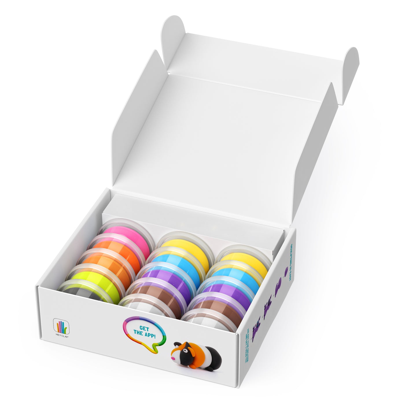 Hey Clay Hey Clay boetseerklei Fluffy Pets - 15 pack - Decomusy