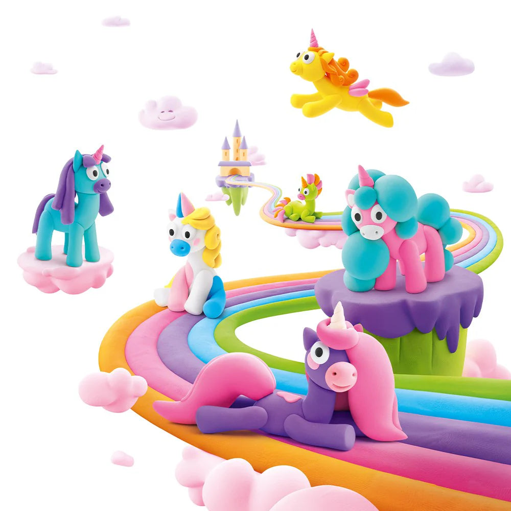 Hey Clay Hey Clay boetseerklei Unicorns - 15 pack - Decomusy