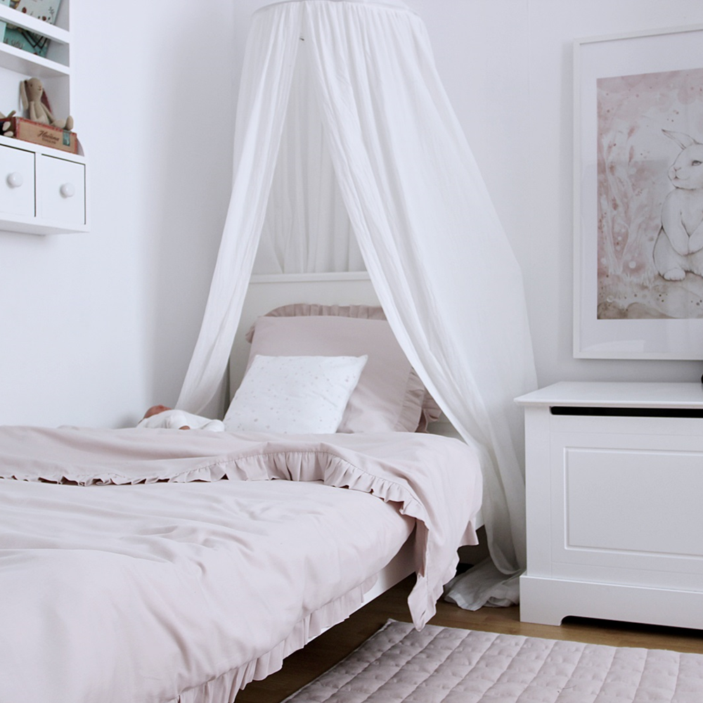 Cotton&Sweets Cotton & Sweets Dekbedovertrek Eenpersoons (140x200cm) Margaret - Powder Pink - Decomusy