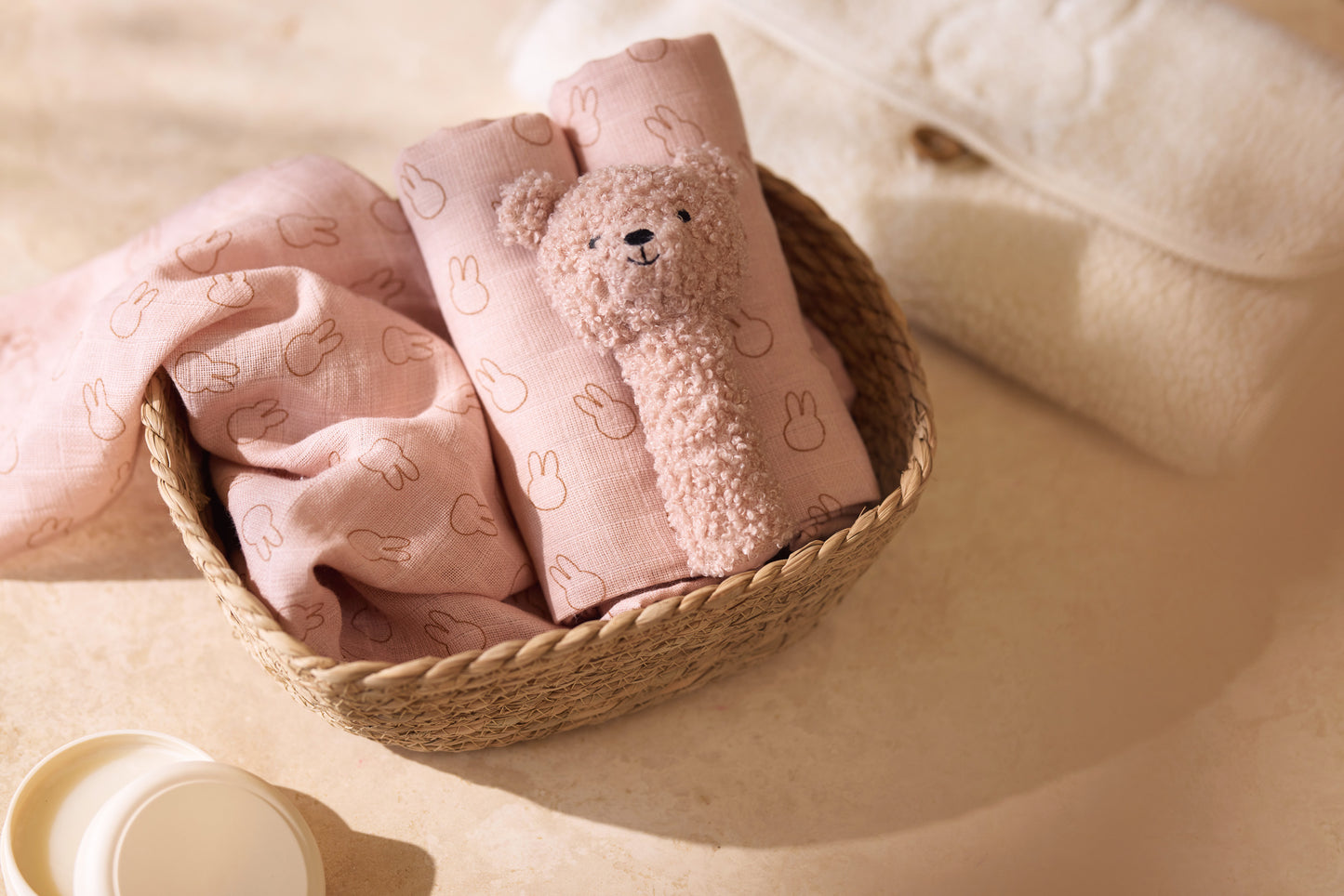 Jollein Jollein Rammelaar Teddy Bear Wild Rose - Decomusy