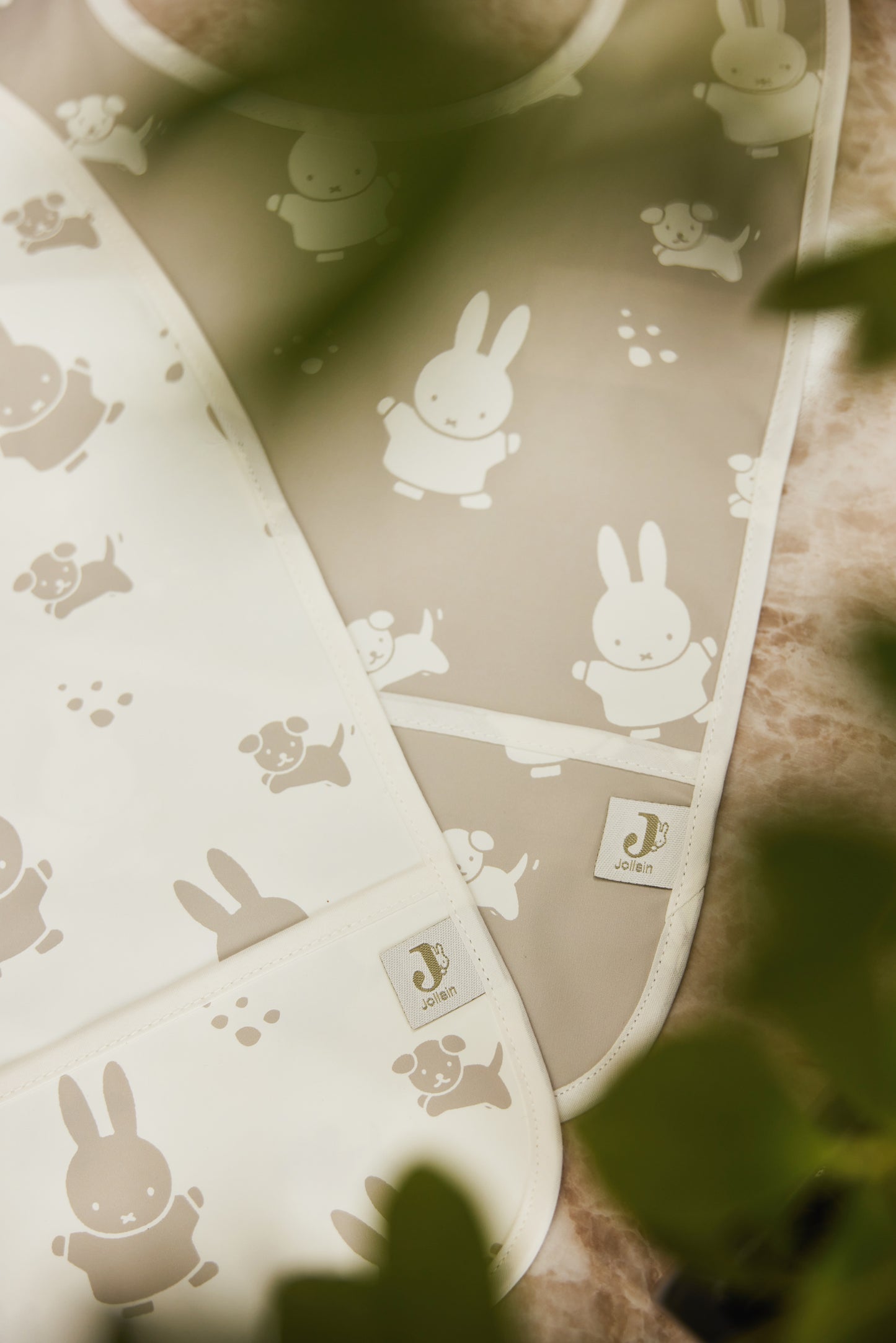 Jollein Jollein Slab Waterproof Miffy&Snuffy Set van 2 - Olive Green - Decomusy