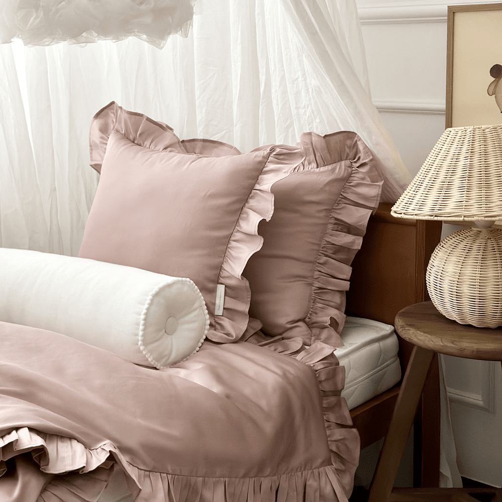 Cotton&Sweets Cotton & Sweets Dekbedovertrek Junior Margaret - Dusty Pink - Decomusy
