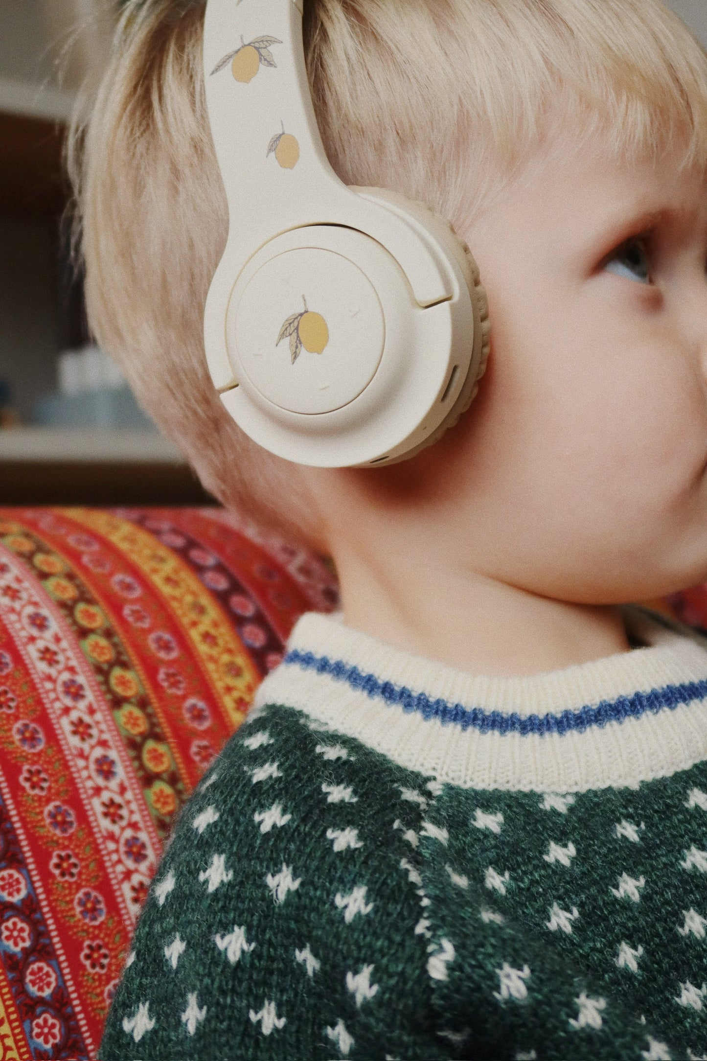 Konges Slojd Konges Slojd Draadloze Bluetooth Hoofdtelefoon - Cherry Blush Lemon - Decomusy