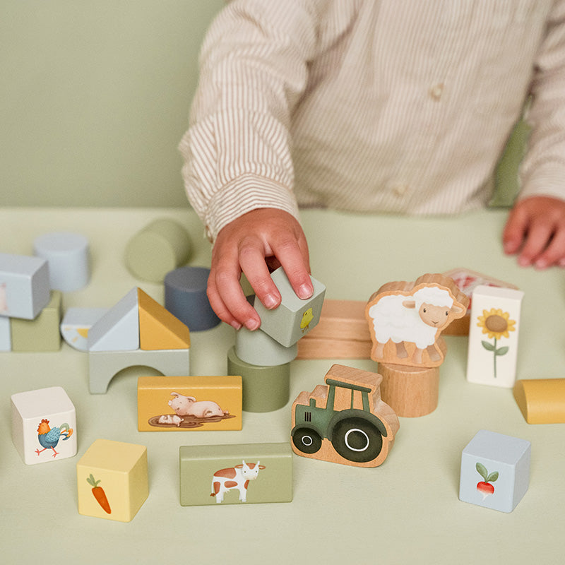 Little Dutch Little Dutch Bouwblokken Little Farm - Decomusy