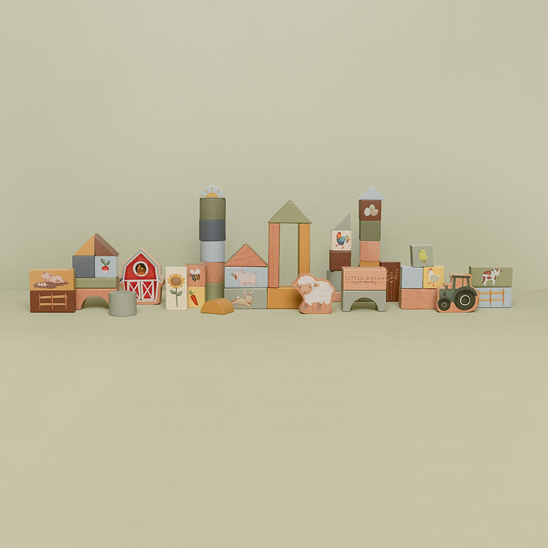 Little Dutch Little Dutch Bouwblokken Little Farm - Decomusy
