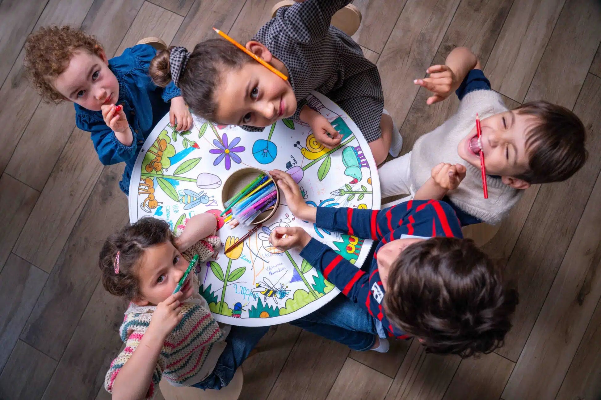 Drawin'Kids Drawin'Kids Drawin’table Home Edition - Houten activiteitentafel voor kinderen - Decomusy