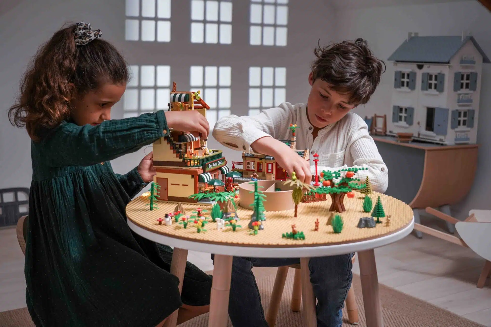 Drawin'Kids Drawin'Kids Speel & Bouw MINI – LEGO®* tafelblad voor kinderen van 5-10 jaar - Decomusy