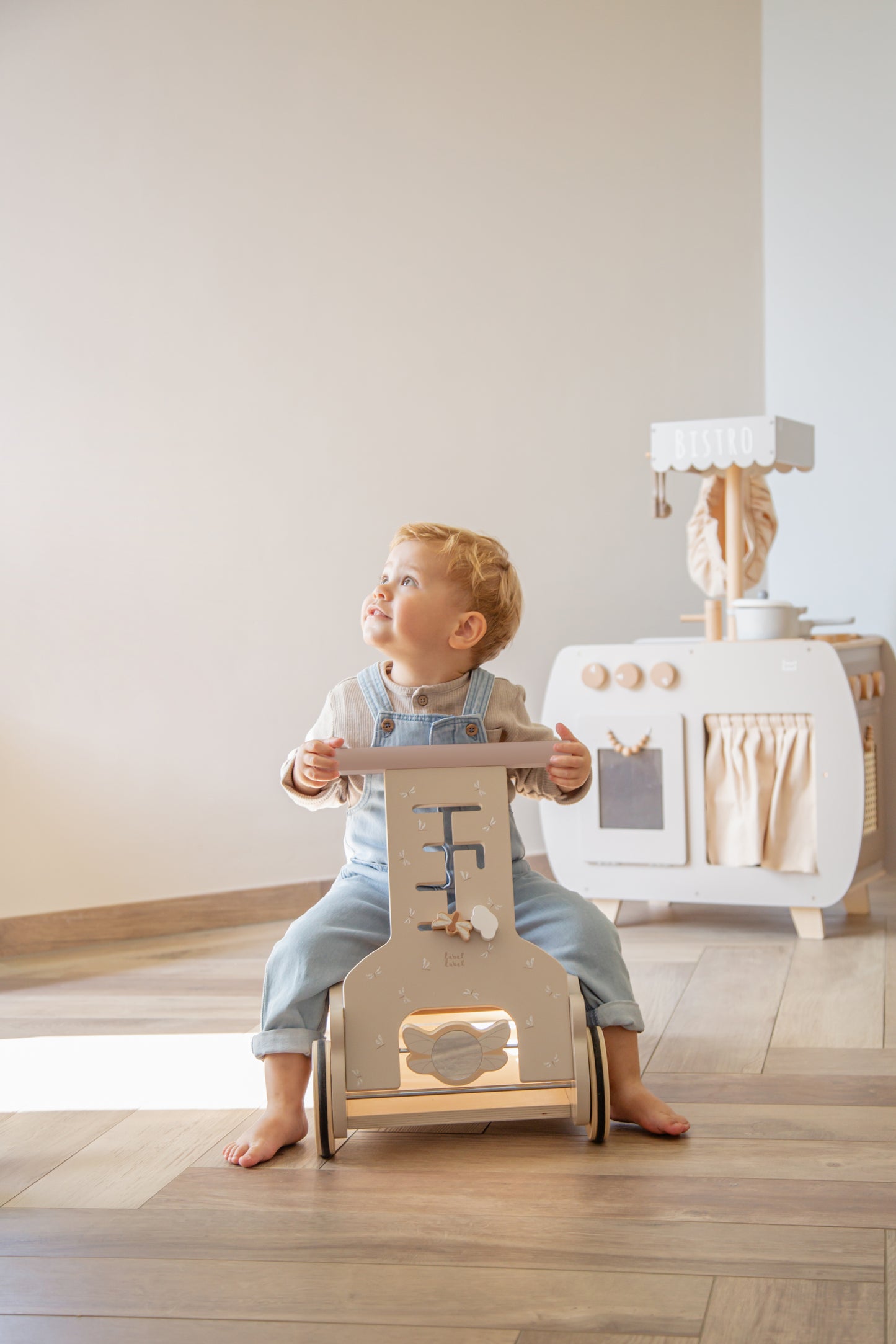 Label Label Label Label 3-in-1 Rocker, Walker and Car - Nougat - Decomusy