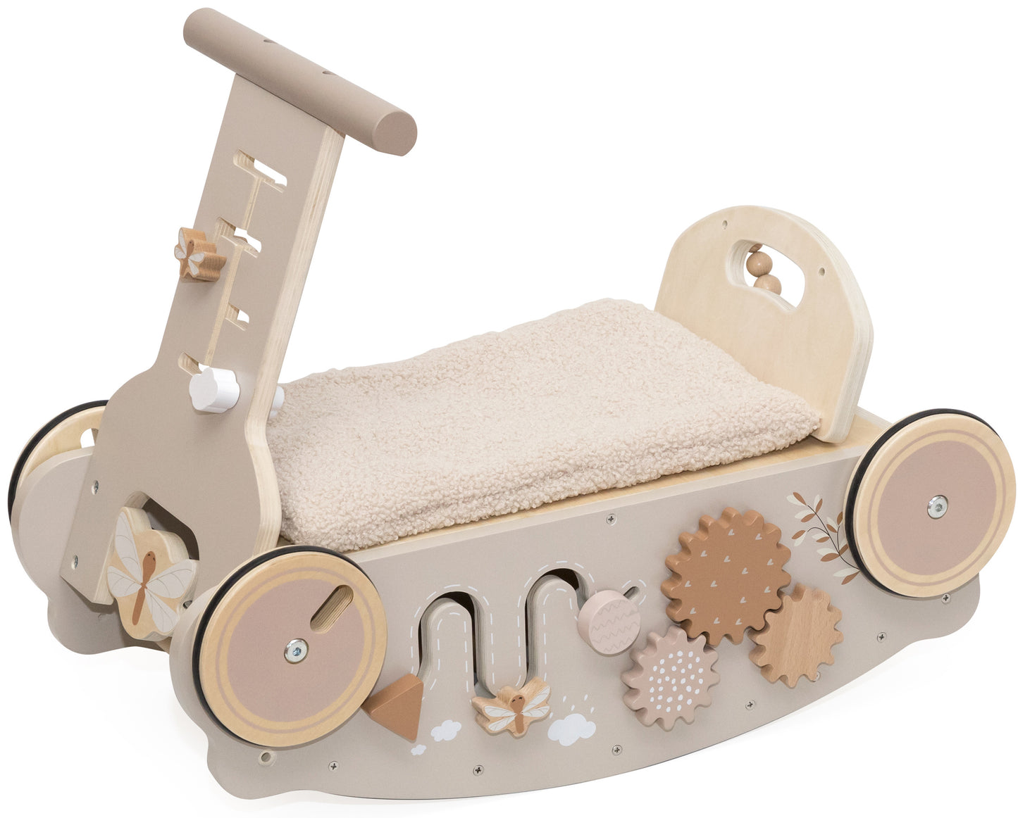 Label Label Label Label 3-in-1 Rocker, Walker and Car - Nougat - Decomusy