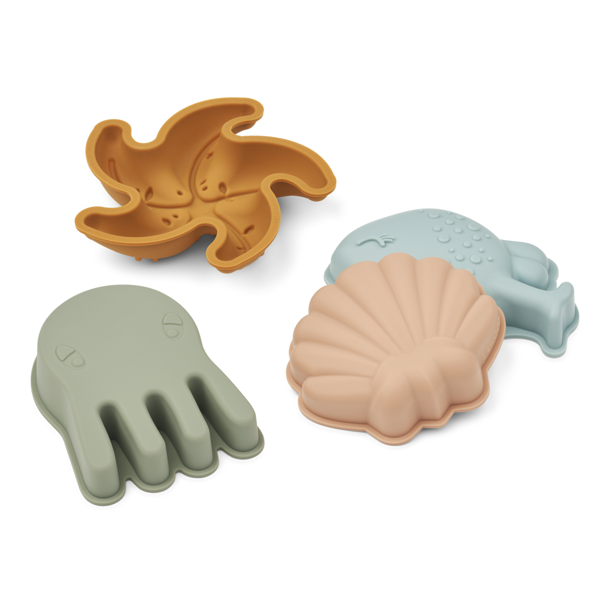 Liewood Liewood Gill Zandvormpjes 4-Pack - Mermaids / Sandy - Decomusy