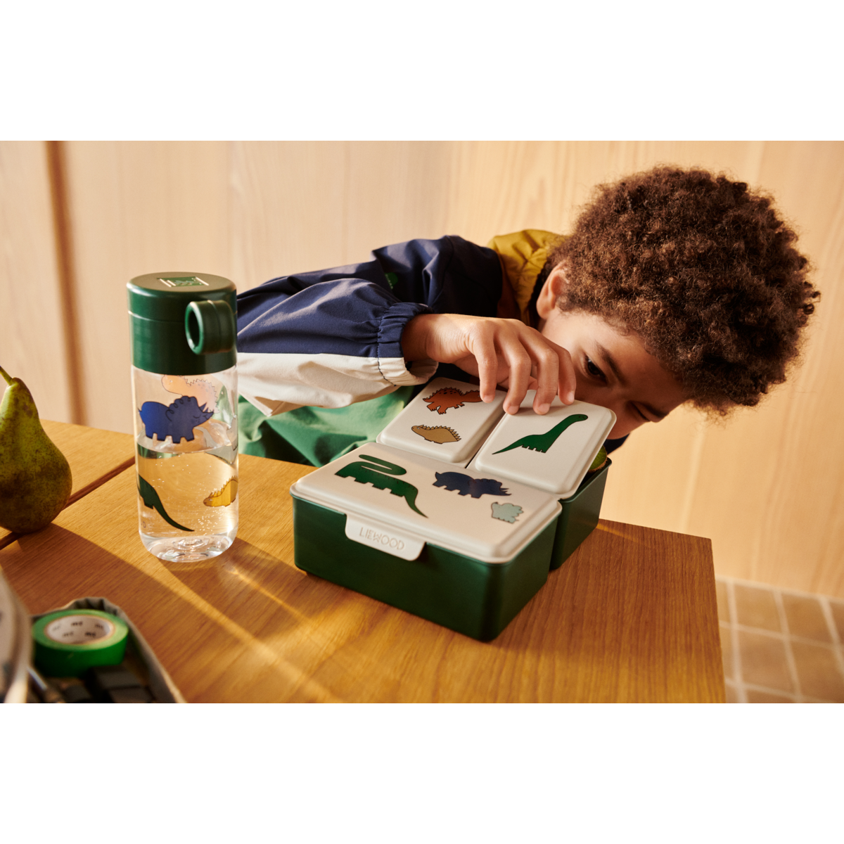 Liewood Liewood Clemence Tritan Drinkles 350 ml - Dinosaurs / Mist - Decomusy