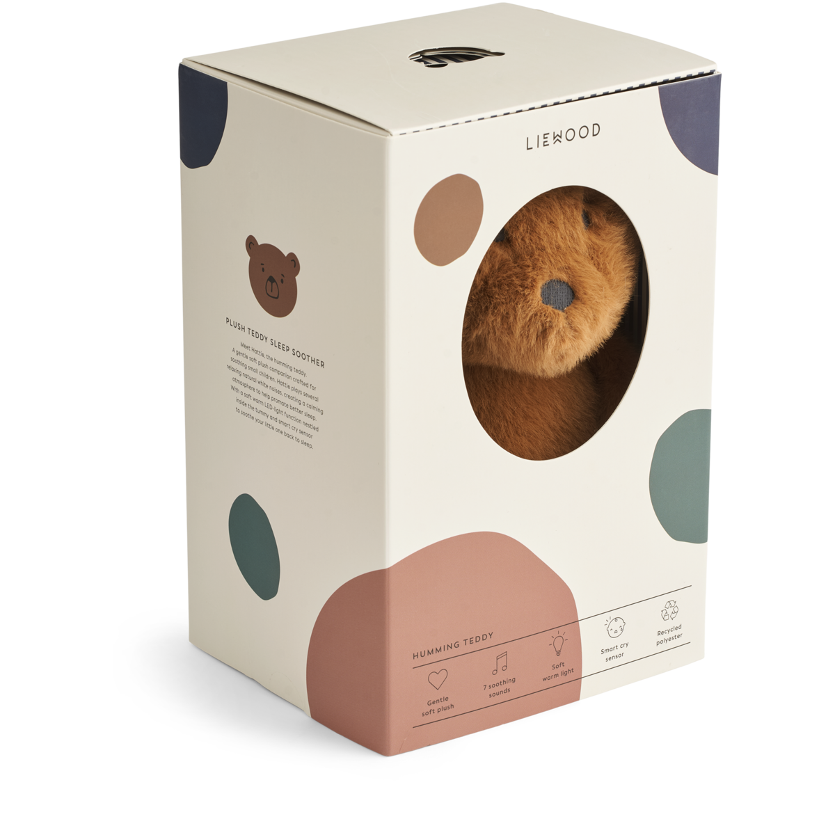 Liewood Liewood Hattie Bear Humming Teddy - Golden Caramel - Decomusy