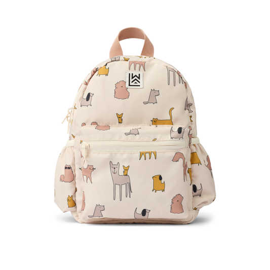 Liewood Liewood Andreas Backpack - Peuterrugzak - Cats and Dogs / Sandy - Decomusy