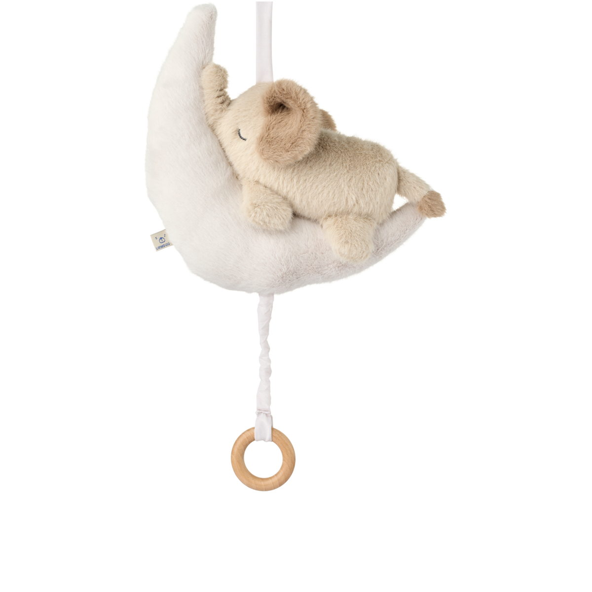Liewood Liewood Mandy Baby Elephant Music Mobile - Muziekmobiel - Mist / Sandy - Decomusy
