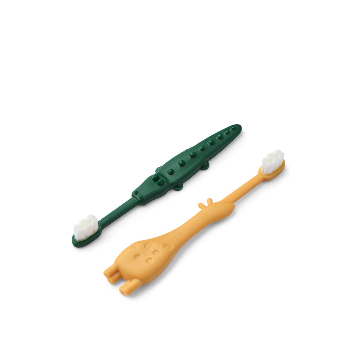 Liewood Liewood Fabio All Together Toddler Toothbrush - Peuter Tandenborstel - Yellow mellow / Garden green - Decomusy