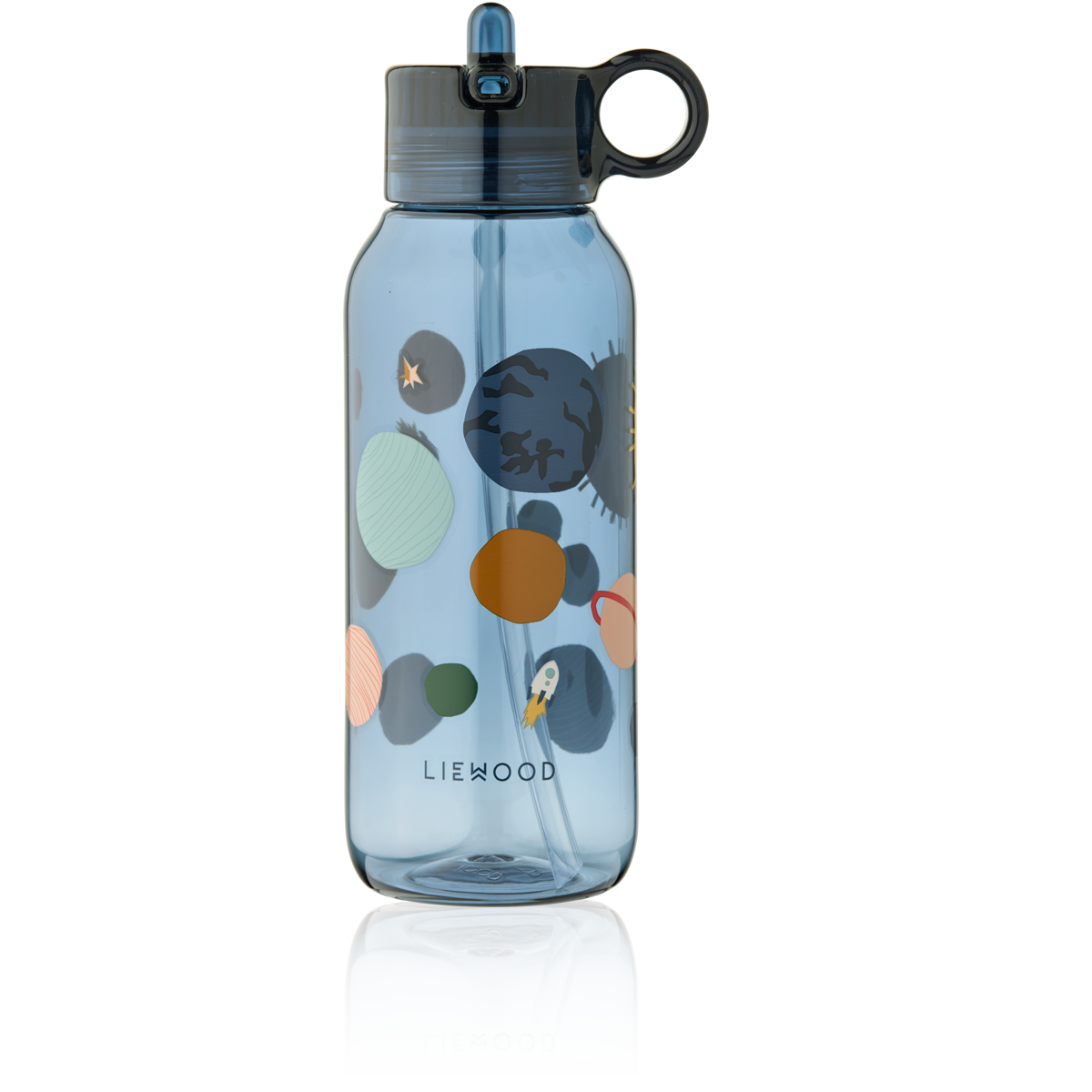 Liewood Liewood Yang Tritan Water Bottle Drinkfles 500ml - Universe / Classic navy - Decomusy