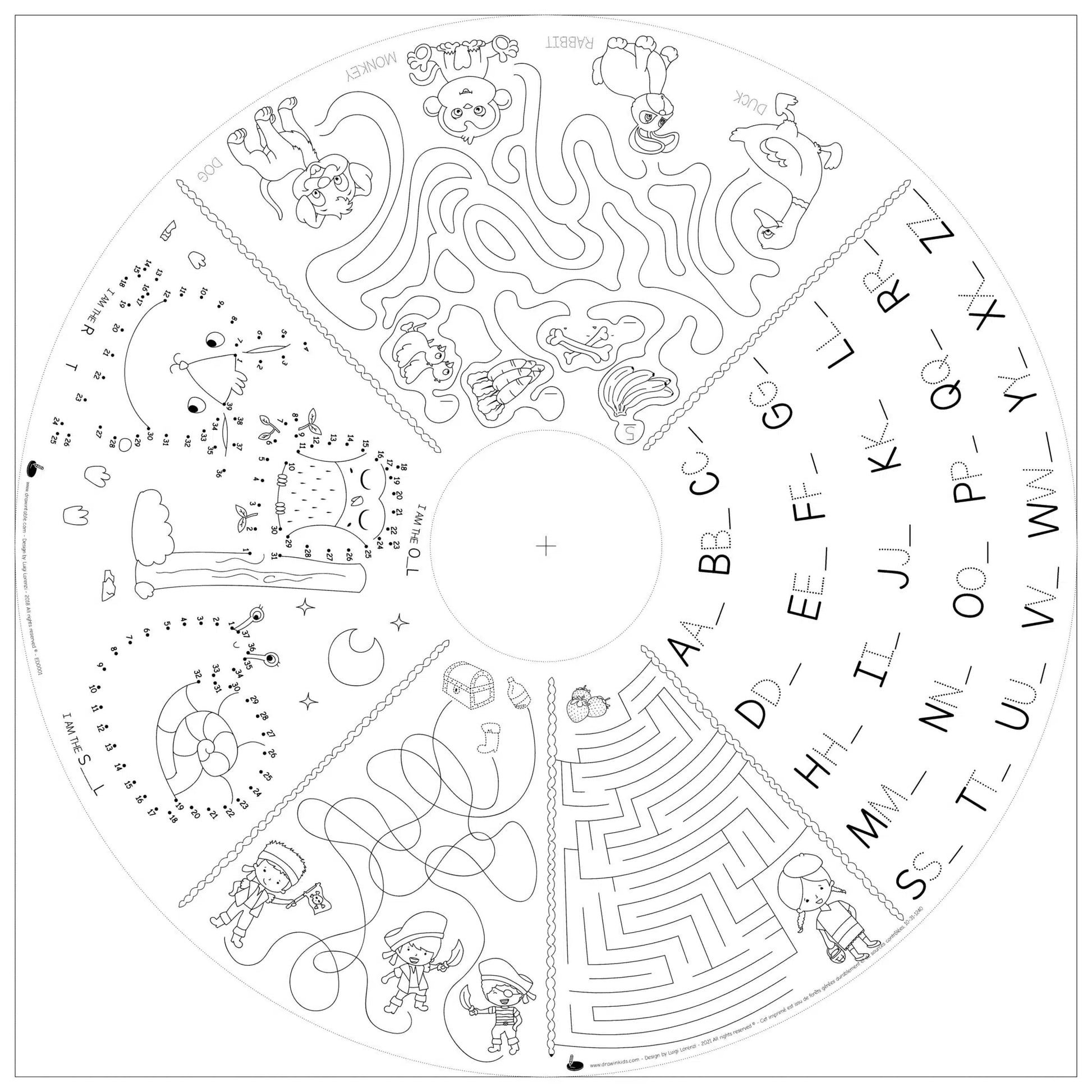 Drawin'Kids Drawin'Kids Imaginable – Evolutionaire en Creatieve tafel voor Kinderen - Decomusy