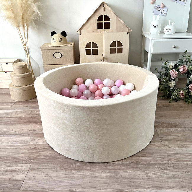 Moje. Moje. Ballenbad- 90x40 cm - Soft Velvet - Ecru - Decomusy