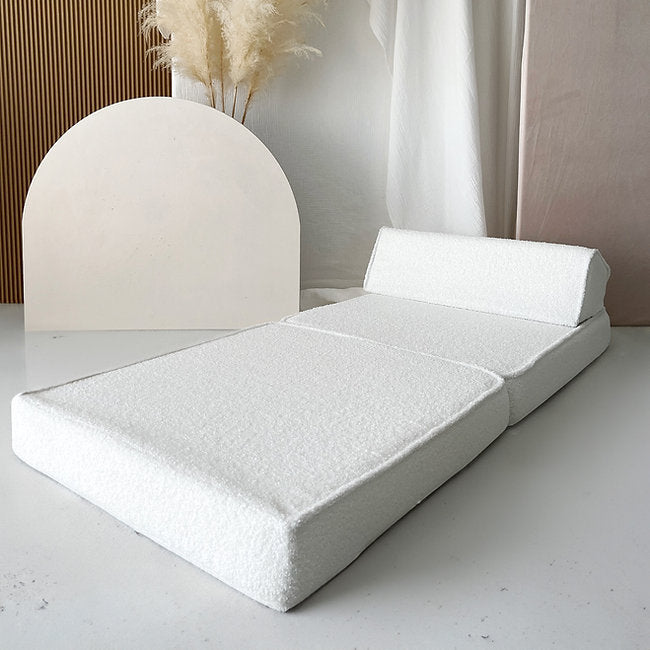 Moje. Moje. Bouclé Lounger White - Decomusy