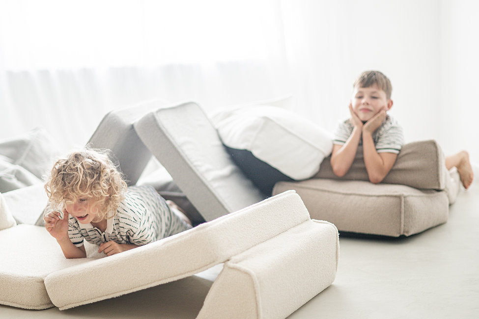 Moje. Moje. Bouclé Lounger White - Decomusy