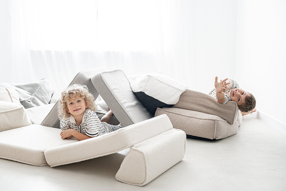 Moje. Moje. Bouclé Lounger White - Decomusy