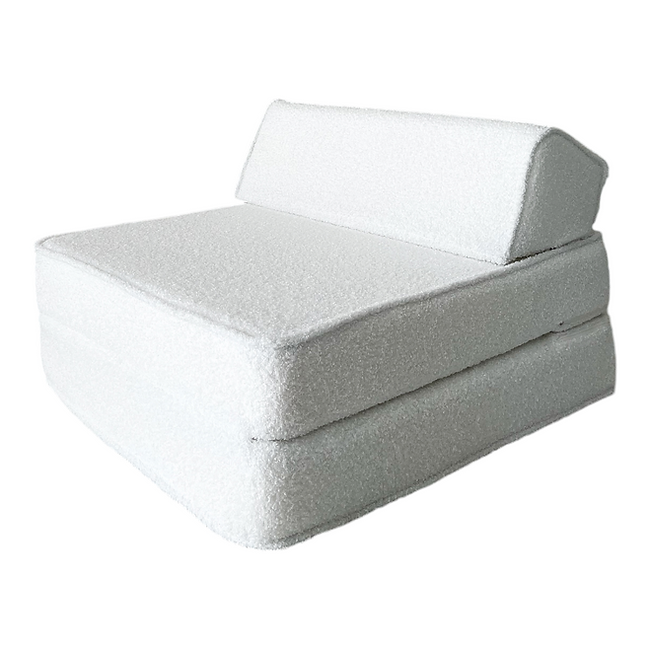 Moje. Moje. Bouclé Lounger White - Decomusy