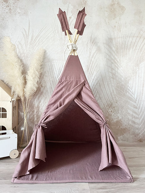 Moje. Moje. Tipi Tent Linnen - Marsala - Decomusy