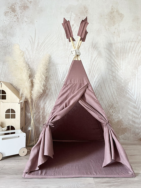 Moje. Moje. Tipi Tent Linnen - Marsala - Decomusy