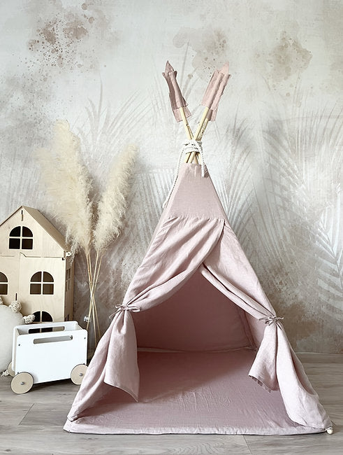 Moje. Moje. Tipi Tent Linnen - Powder Pink - Decomusy