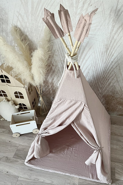 Moje. Moje. Tipi Tent Linnen - Powder Pink - Decomusy