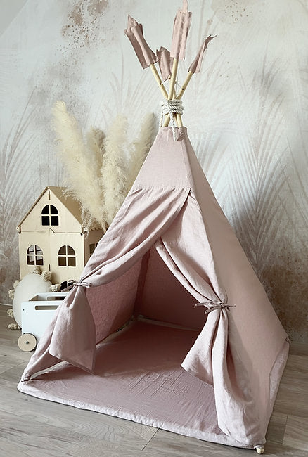 Moje. Moje. Tipi Tent Linnen - Powder Pink - Decomusy