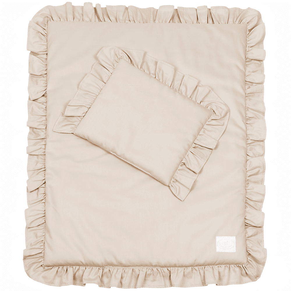 Cotton&Sweets Cotton & Sweets Dekbedovertrek Newborn Margaret - Nude - Decomusy