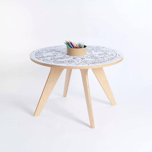 Drawin'Kids Drawin'Kids Drawin’table Home Edition - Houten activiteitentafel voor kinderen - Decomusy
