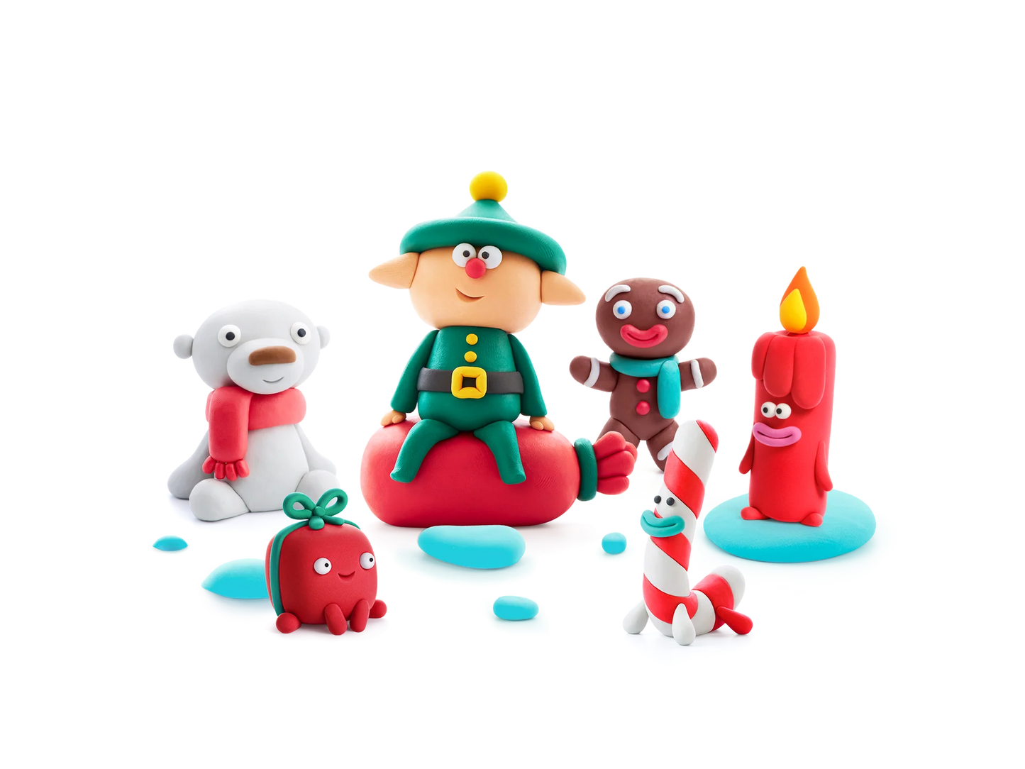 Hey Clay HeyClay boetseerklei Polar fun - 15 pack - Decomusy