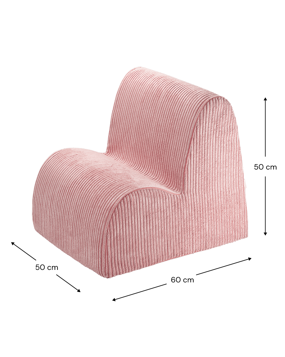 Wigiwama Wigiwama Cloud Beanbag Chair Kinderfauteuil - Pink Mousse - Decomusy