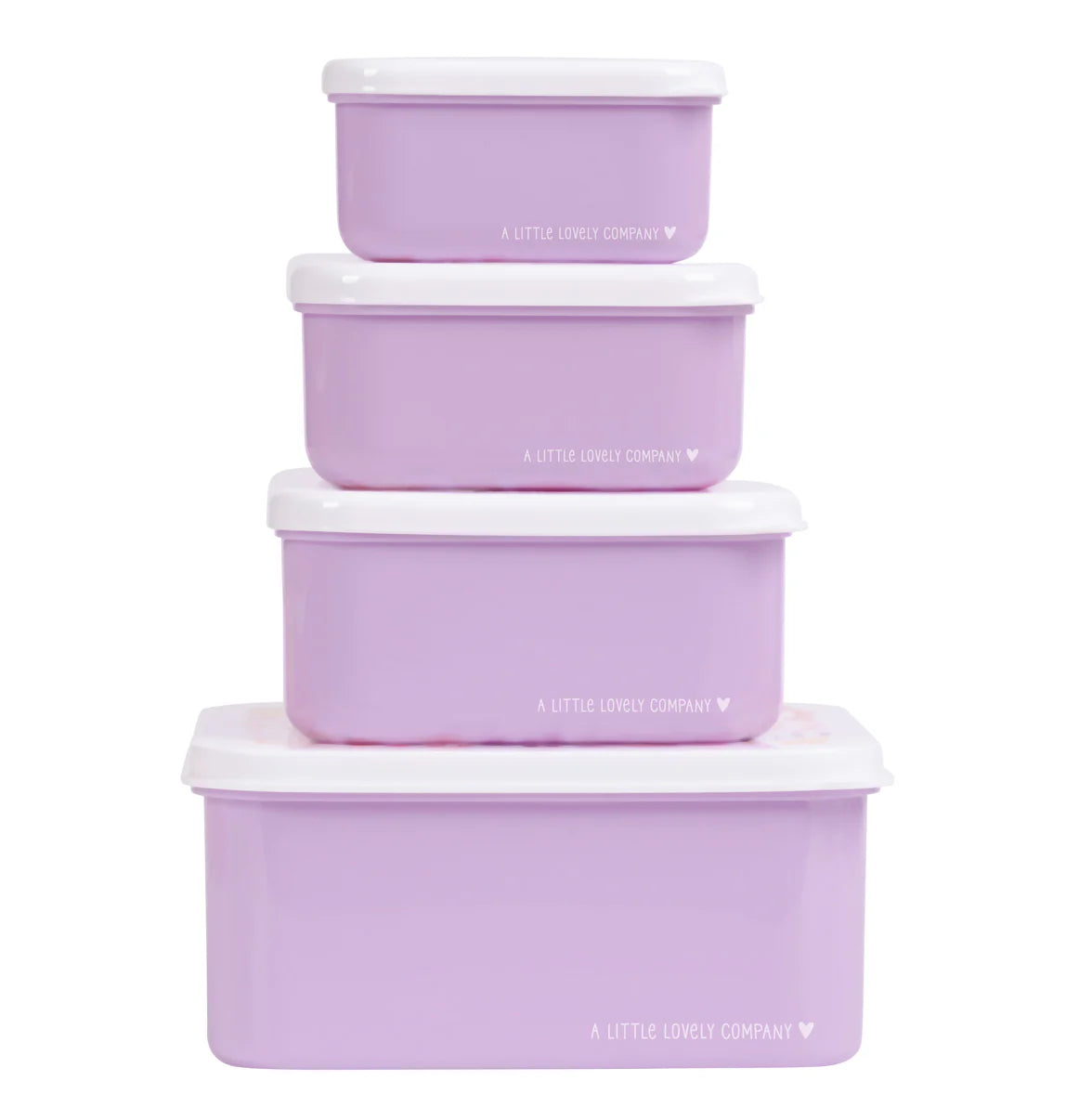 A Little Lovely Company A Little Lovely Company Lunch & Snackbox Set Flower Garden - Decomusy