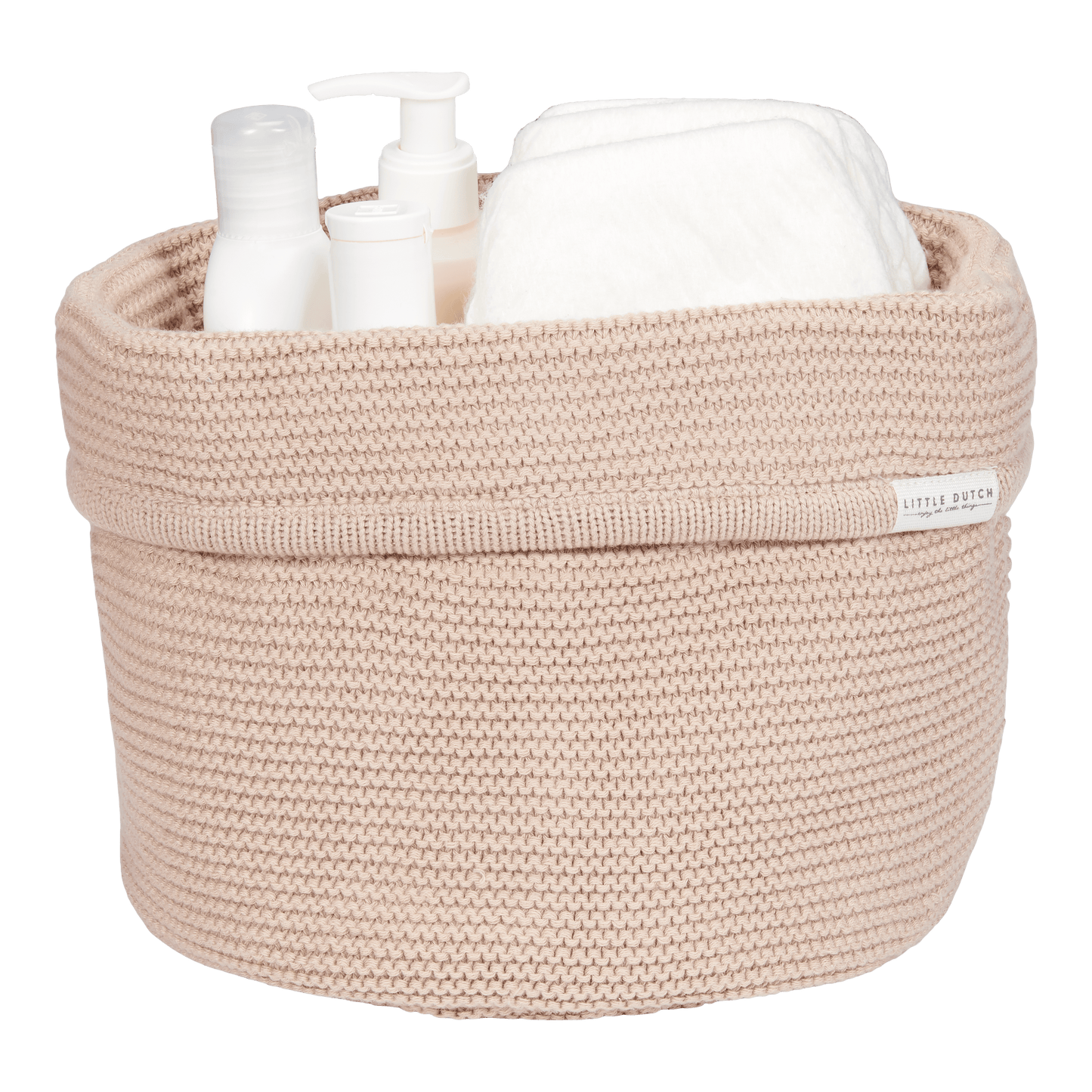 Little Dutch Little Dutch Gebreid Commodemandje Rond - Beige - Decomusy