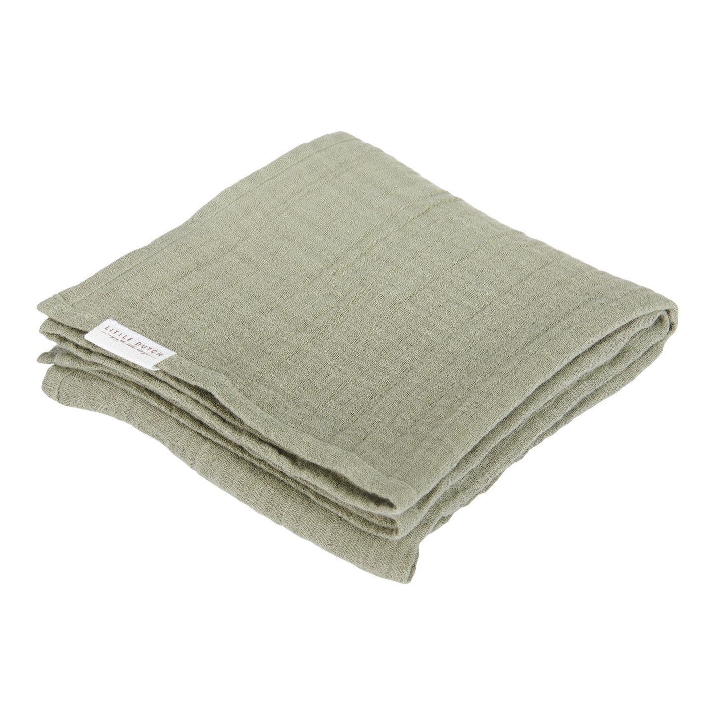 Little Dutch Little Dutch Swaddle Doeken Set Hydrofiel 70 x 70 Little Farm / Olive - Decomusy