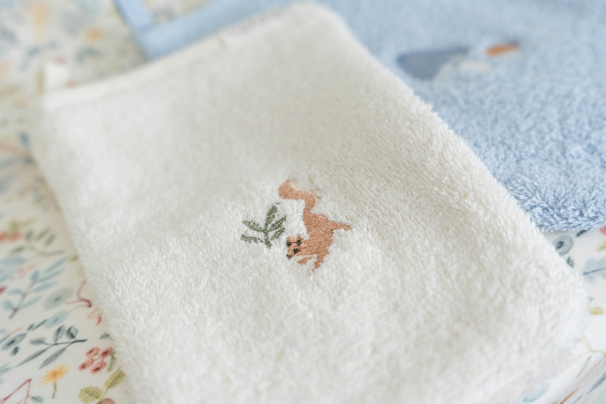 Little Dutch Little Dutch Washandjes set geborduurd Forest Friends - Decomusy