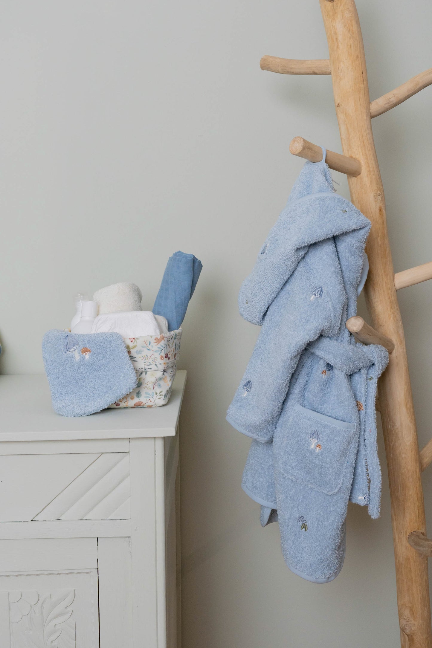 Little Dutch Little Dutch Washandjes set geborduurd Forest Friends - Decomusy